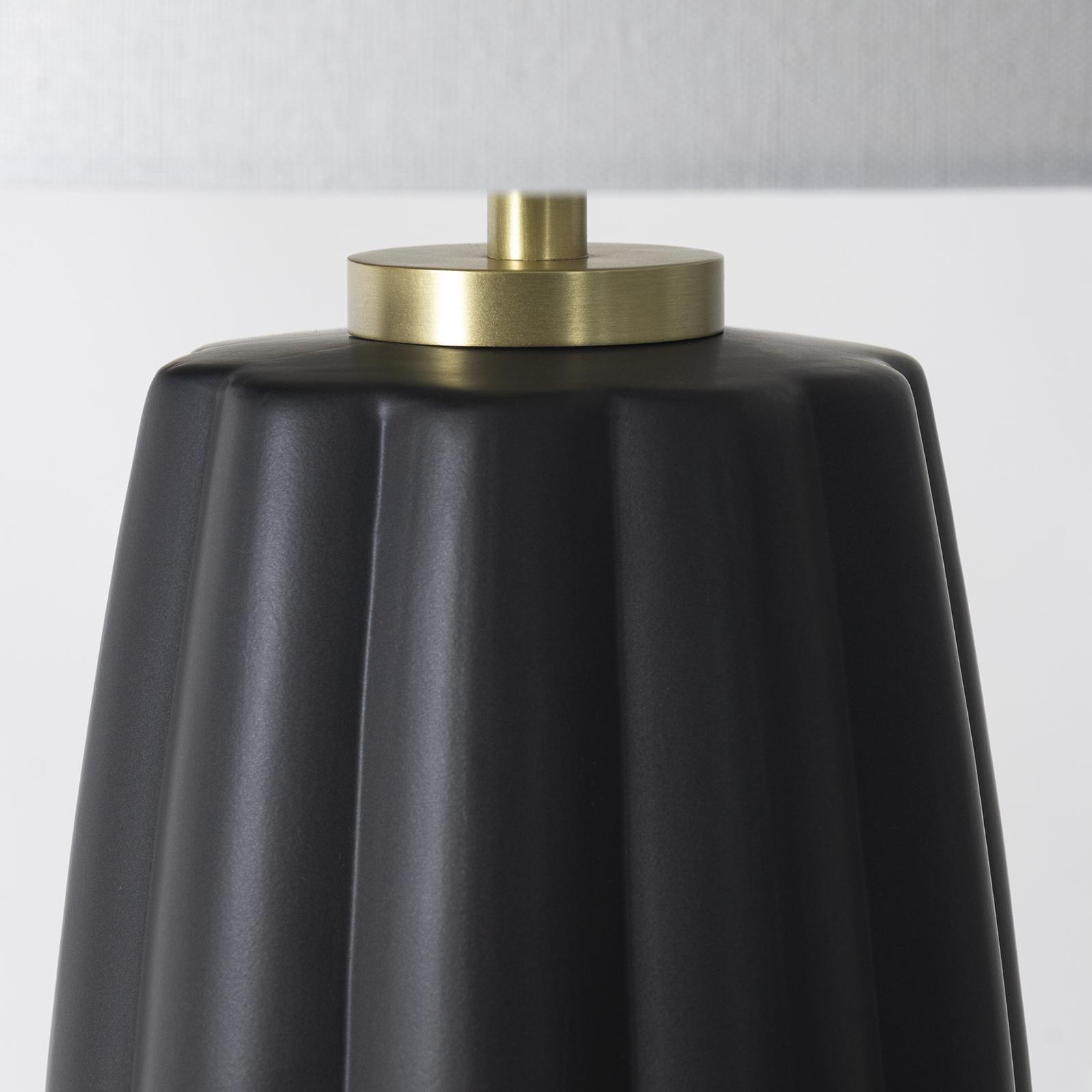 Crocus Ceramic Table Lamp (Black) | Regina Andrew Detroit